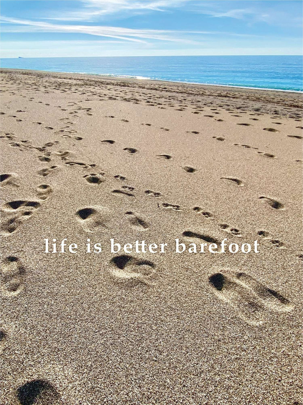 Life is better barefoot - Αφίσα