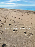Life is better barefoot - Αφίσα