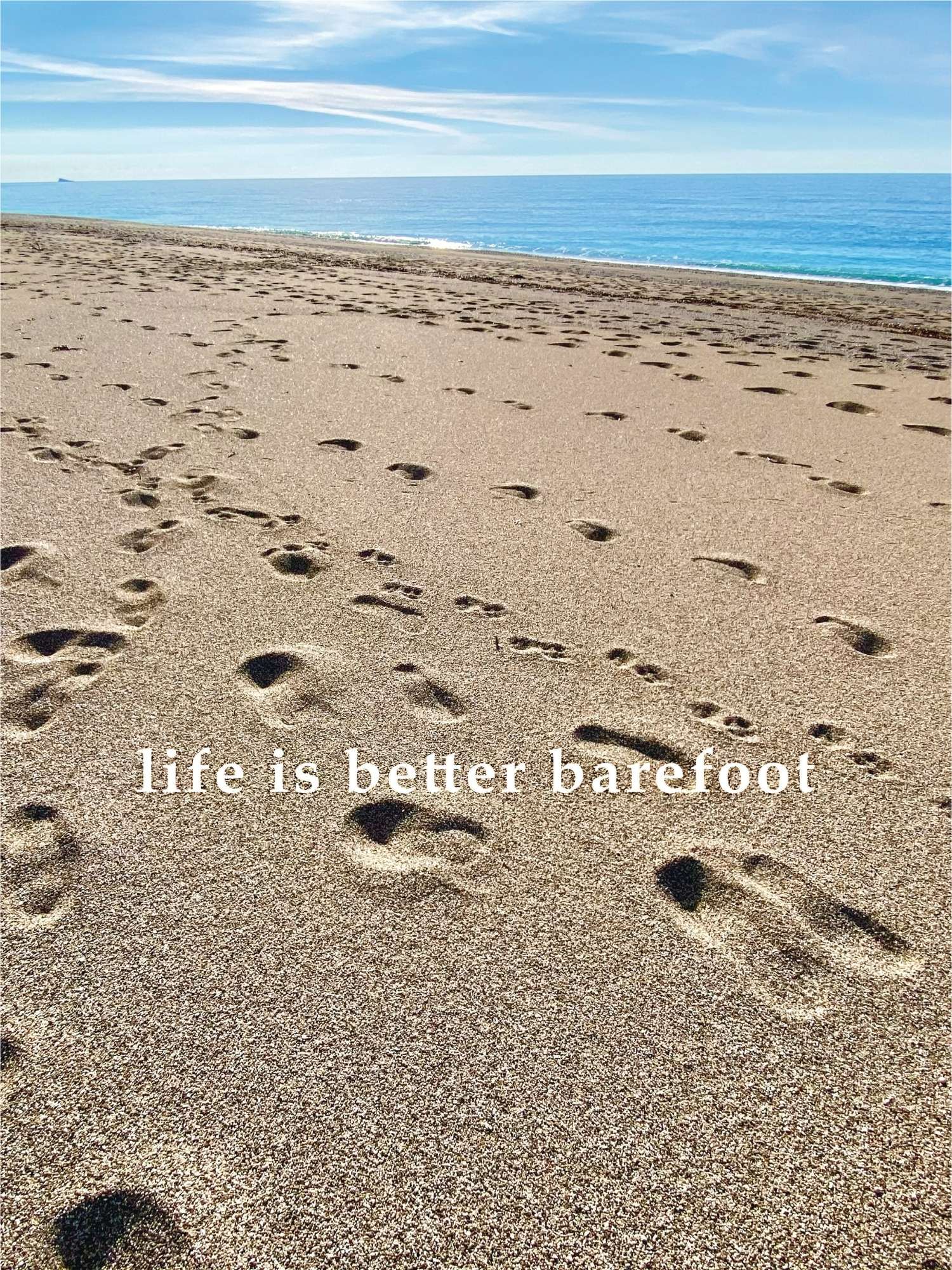 Life is better barefoot - Αφίσα