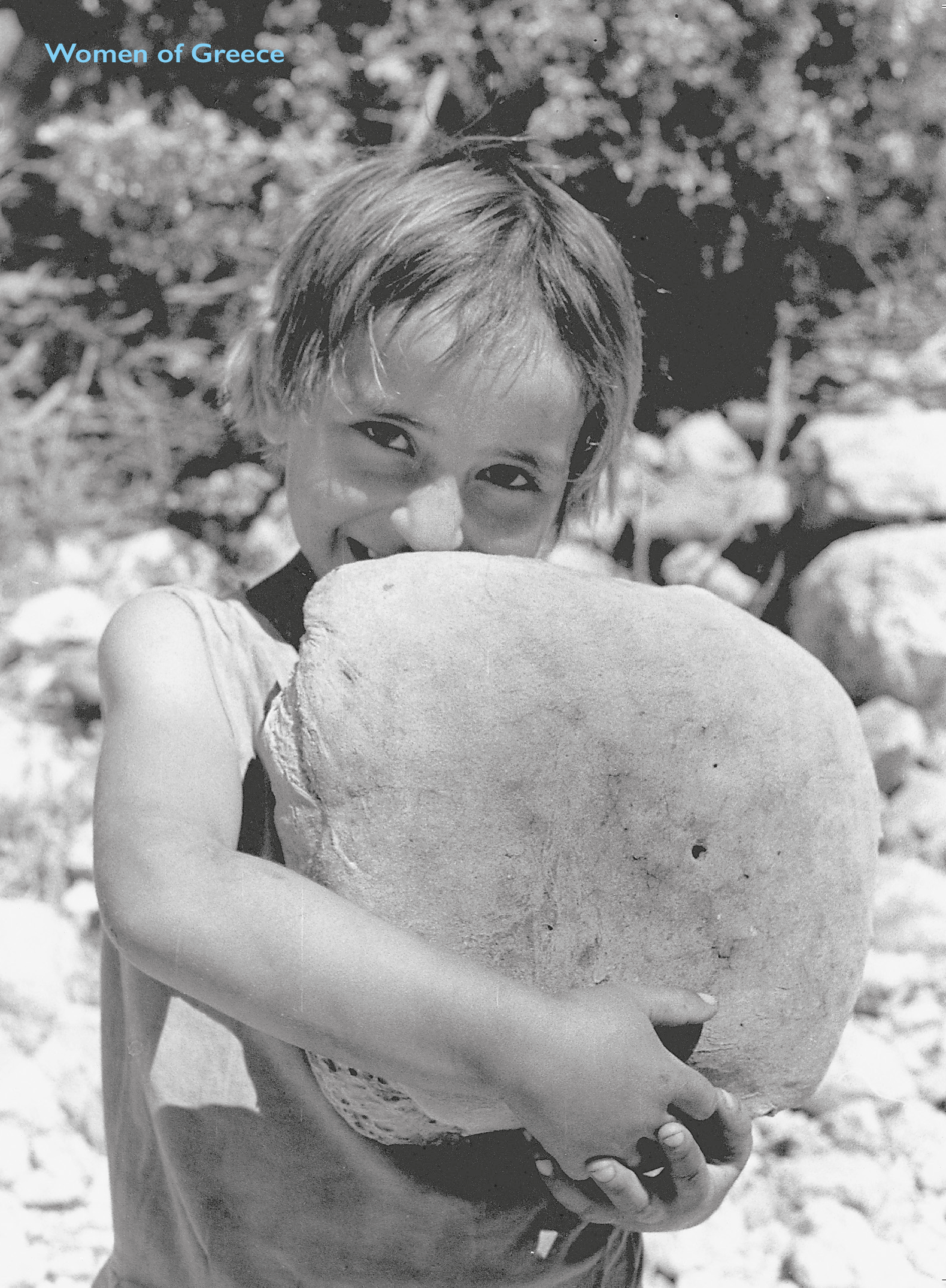 The girl with the bread - Post card