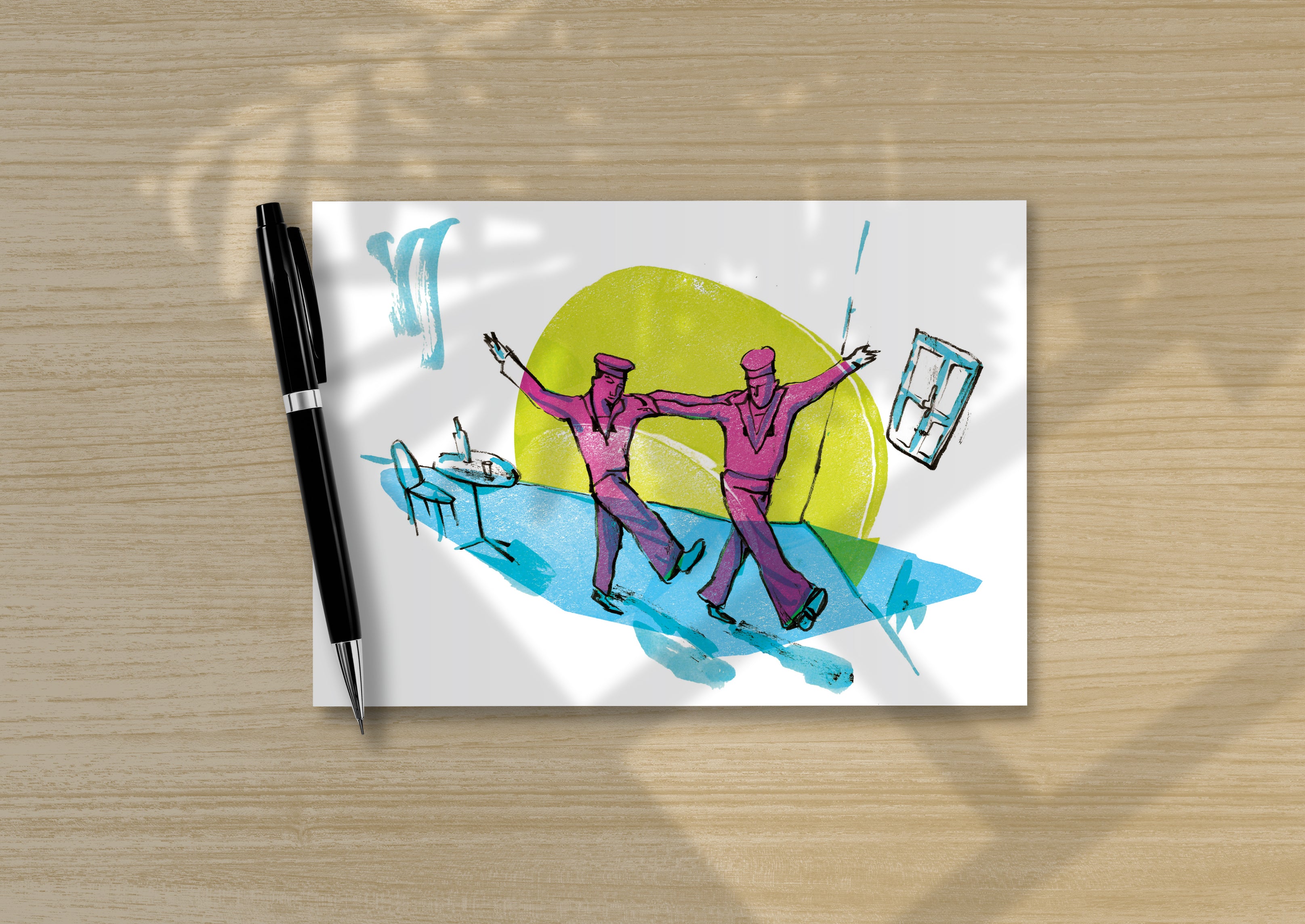 The Sailors - Post card