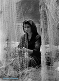 Repairing the nets - Post card