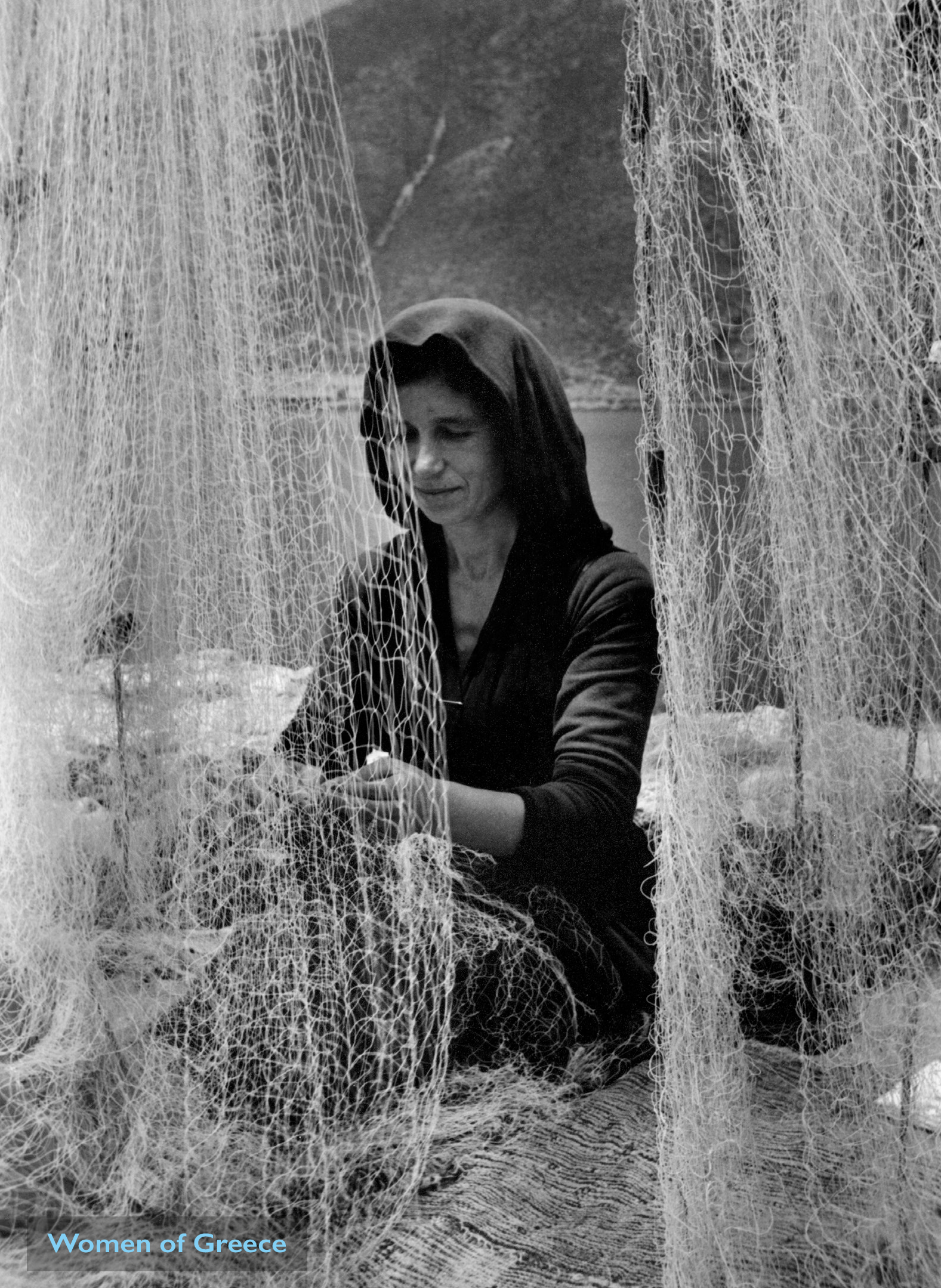 Repairing the nets - Post card